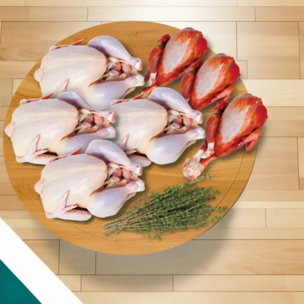 Fresh Scottish poultry selection including whole chicken and chicken portions