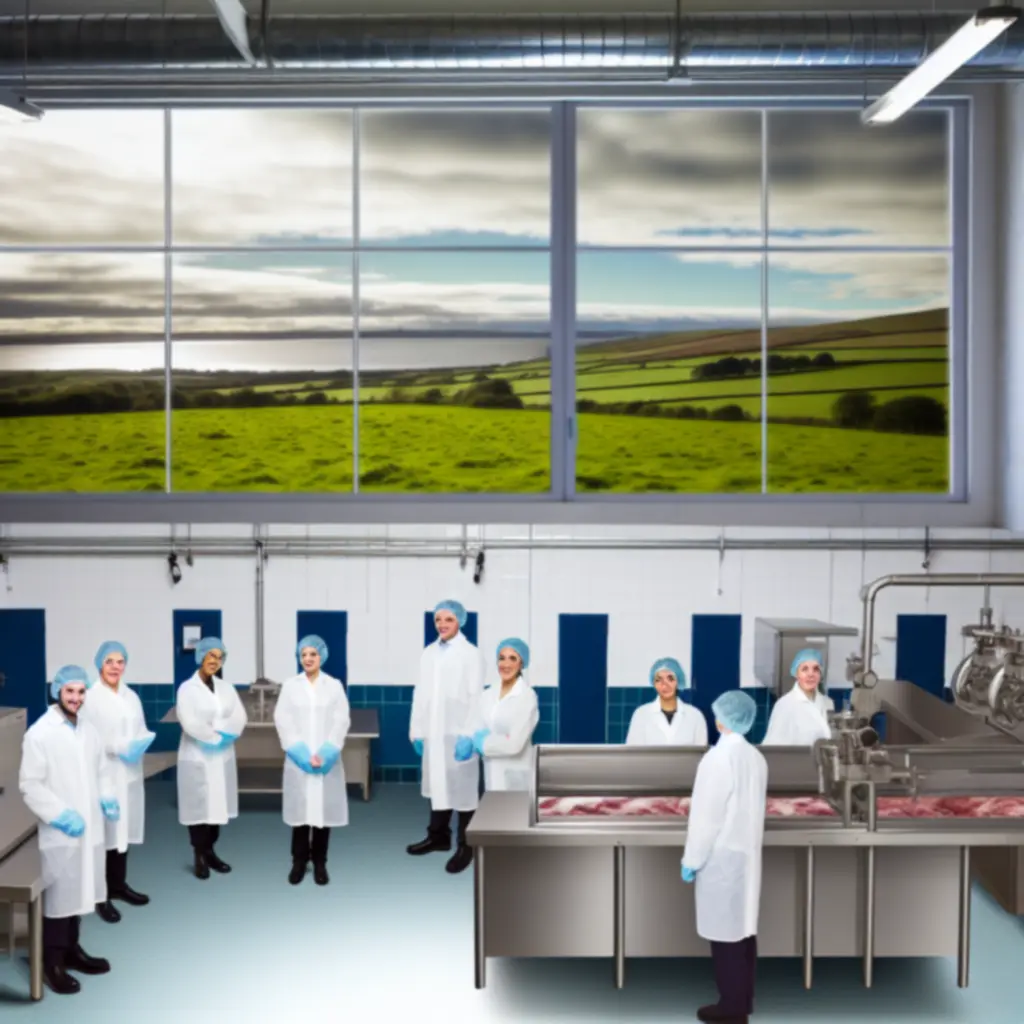 Modern Scottish meat production facility with artisan craftsmanship